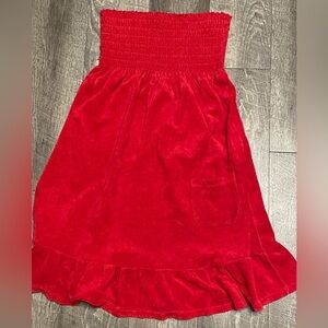 Juicy Couture Strapless Red Dress size medium
